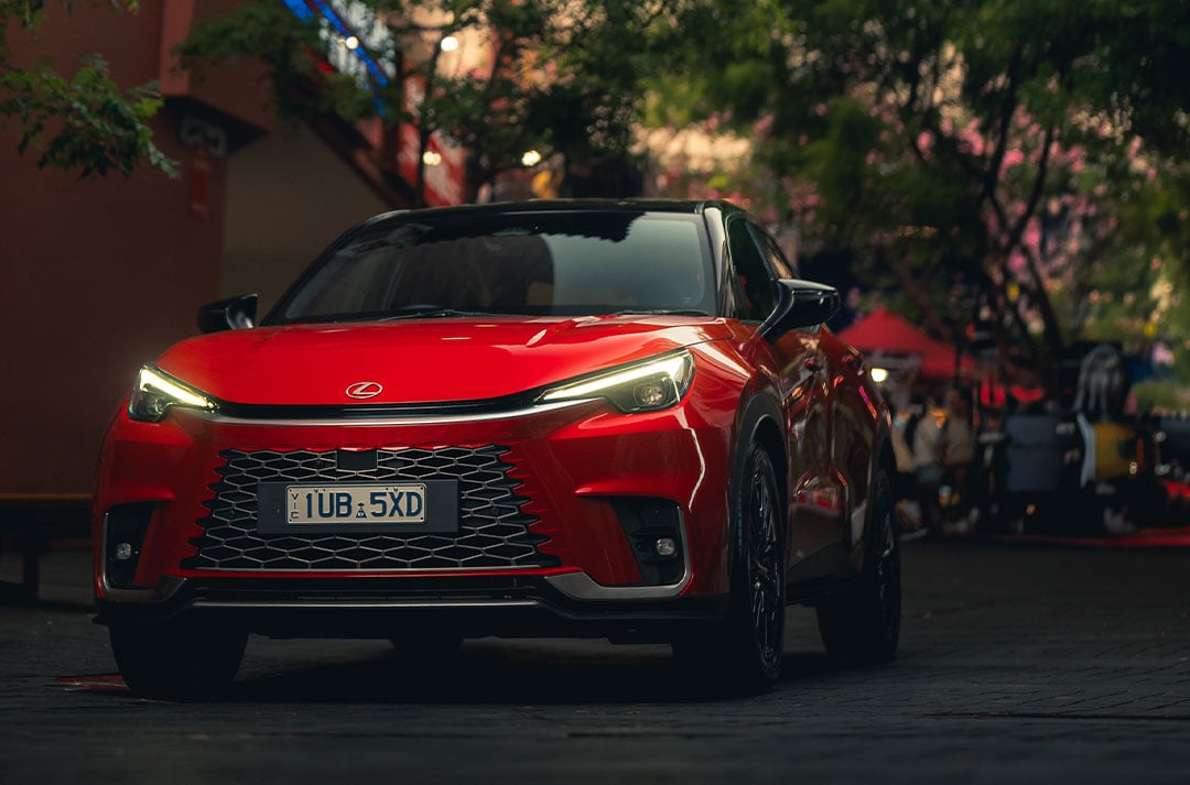 Red Lexus LBX